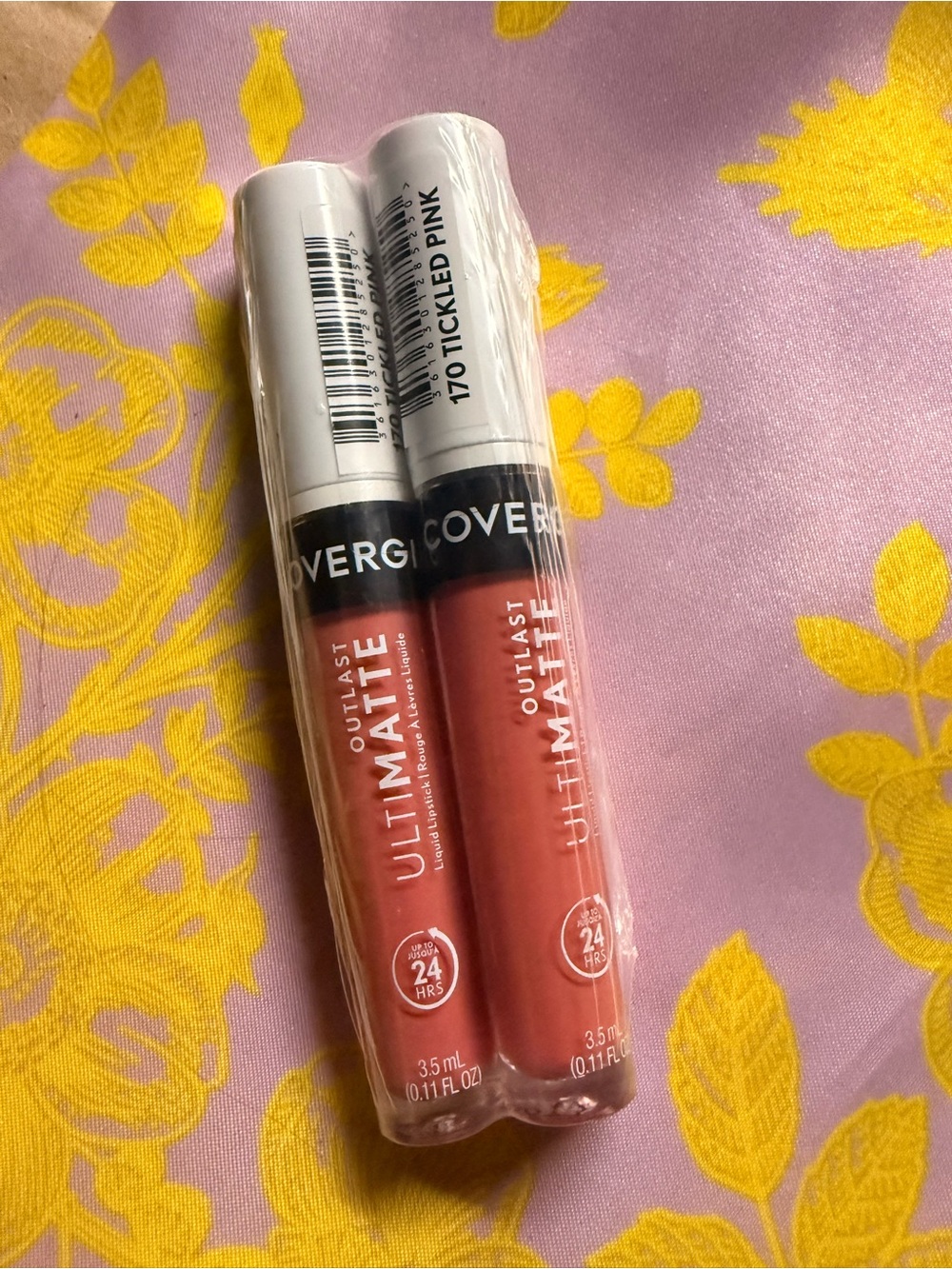 COVERGIRL Outlast Ultimate Matte Liquid Lipstick Duo - Tickled Pink Shades
